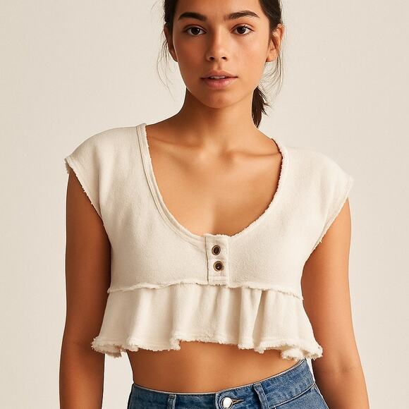 Urban Outfitters Tops - Urban Outfitters Cropped Scoop Neck Top